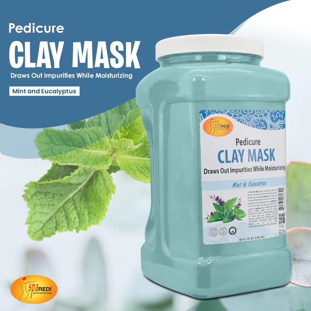 SPA REDI foot mask for pedicure cleansing and pore purification at home.