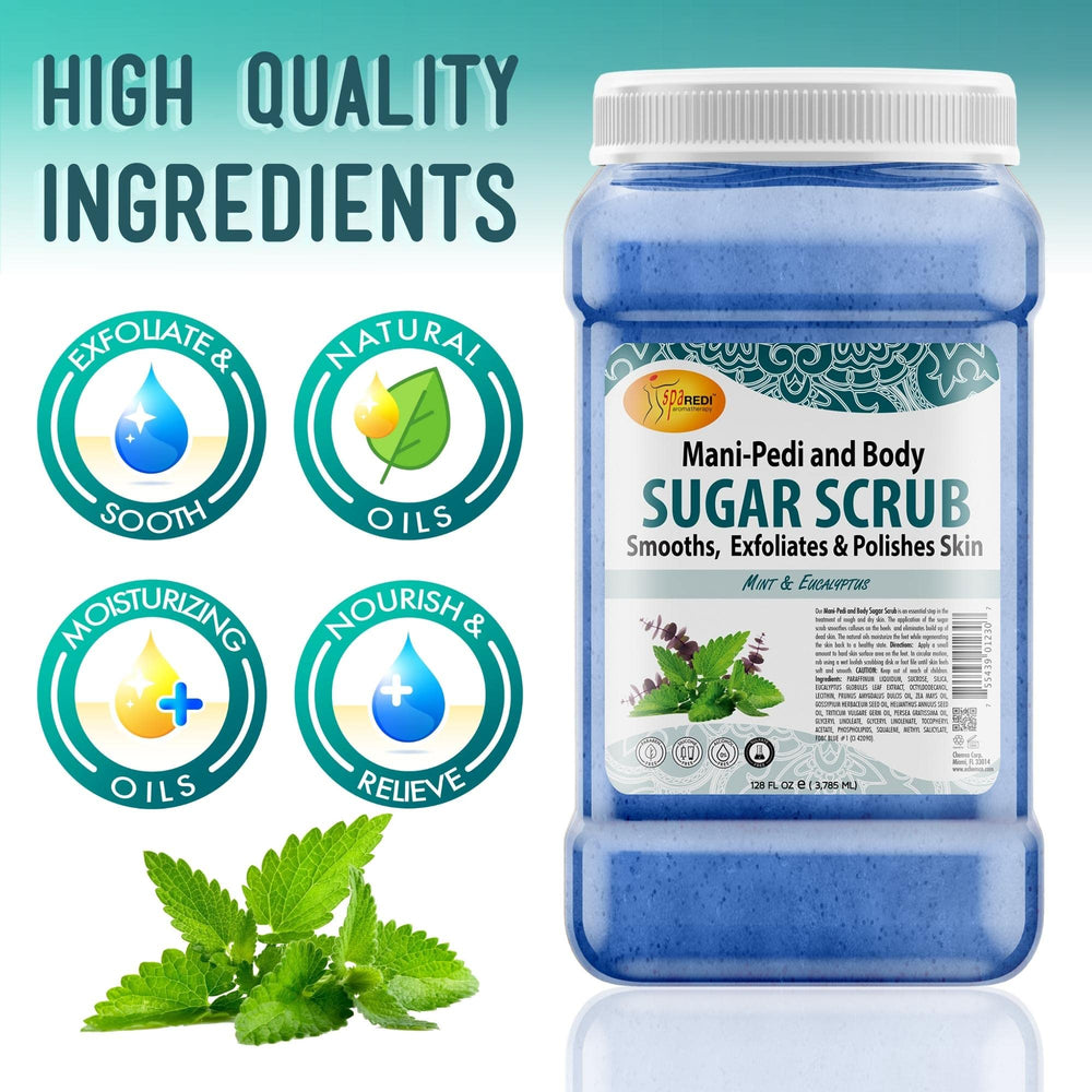 Eucalyptus leaves highlight cooling properties with SPA REDI sugar scrub