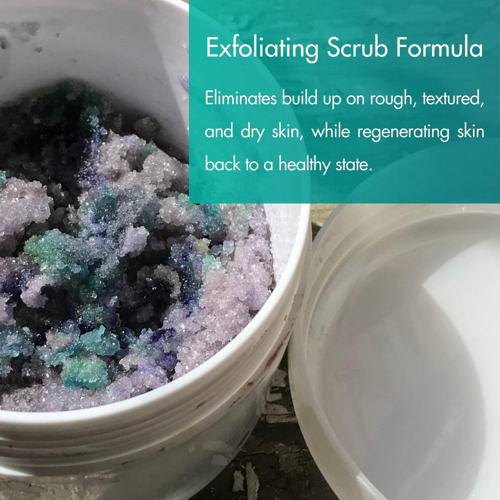 Vitamin E bottle paired with SPA REDI sugar scrub for antioxidant nourishment