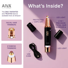 SPA SCIENCES AIVA eyebrow trimming head for tidy brows and defined arches.