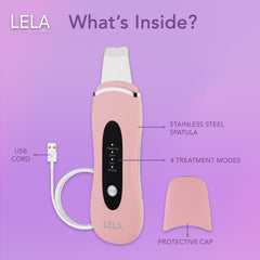 Spa Sciences LELA pore extraction mode minimizes pores for a brighter complexion.