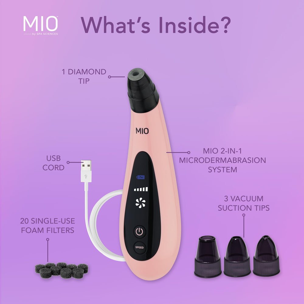Spa Sciences MIO suction tips assist effective pore cleansing on trouble spots