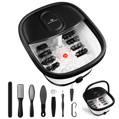 SPA4PIEDS collapsible foot spa with compact design for easy storage.