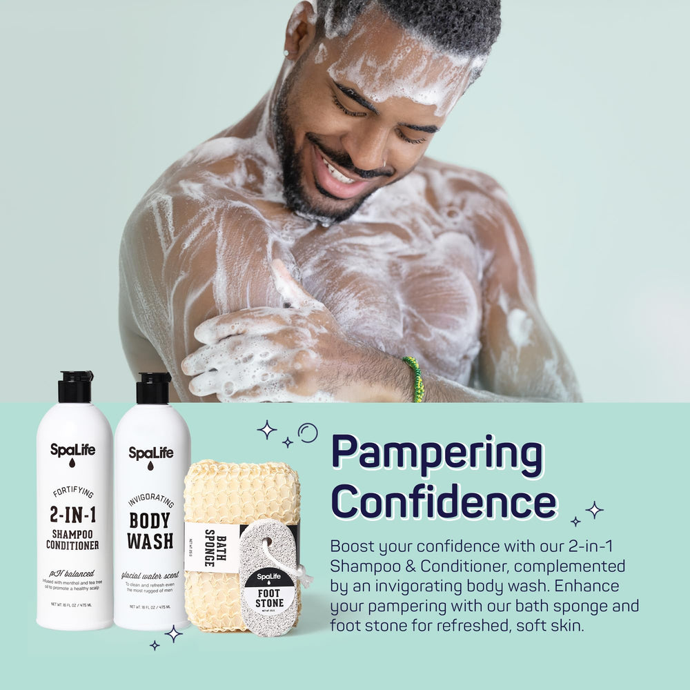 SpaLife bath sponge for a gentle exfoliating cleanse