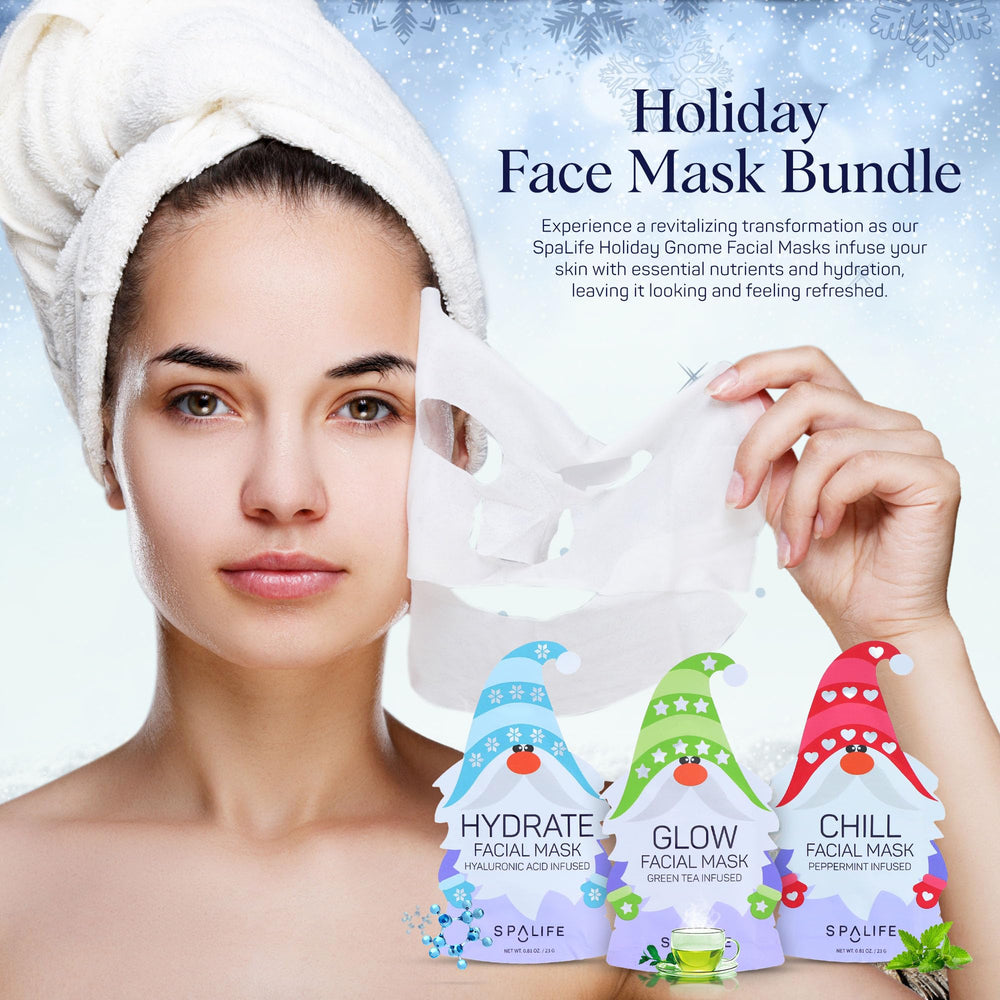 SpaLife hydrating sheet mask application demonstrates quick, mess-free pampering.