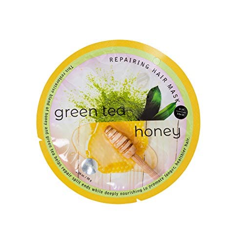 SpaLife green tea honey packet strengthens hair and adds softness