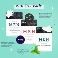 SpaLife Men’s spa set hand gloves deliver deep moisturization for dry hands.