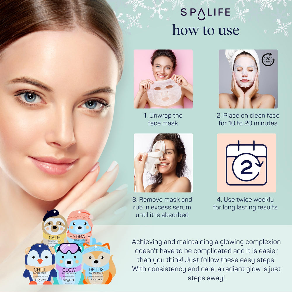 SpaLife Snow Buddies gift set for at-home spa moments.