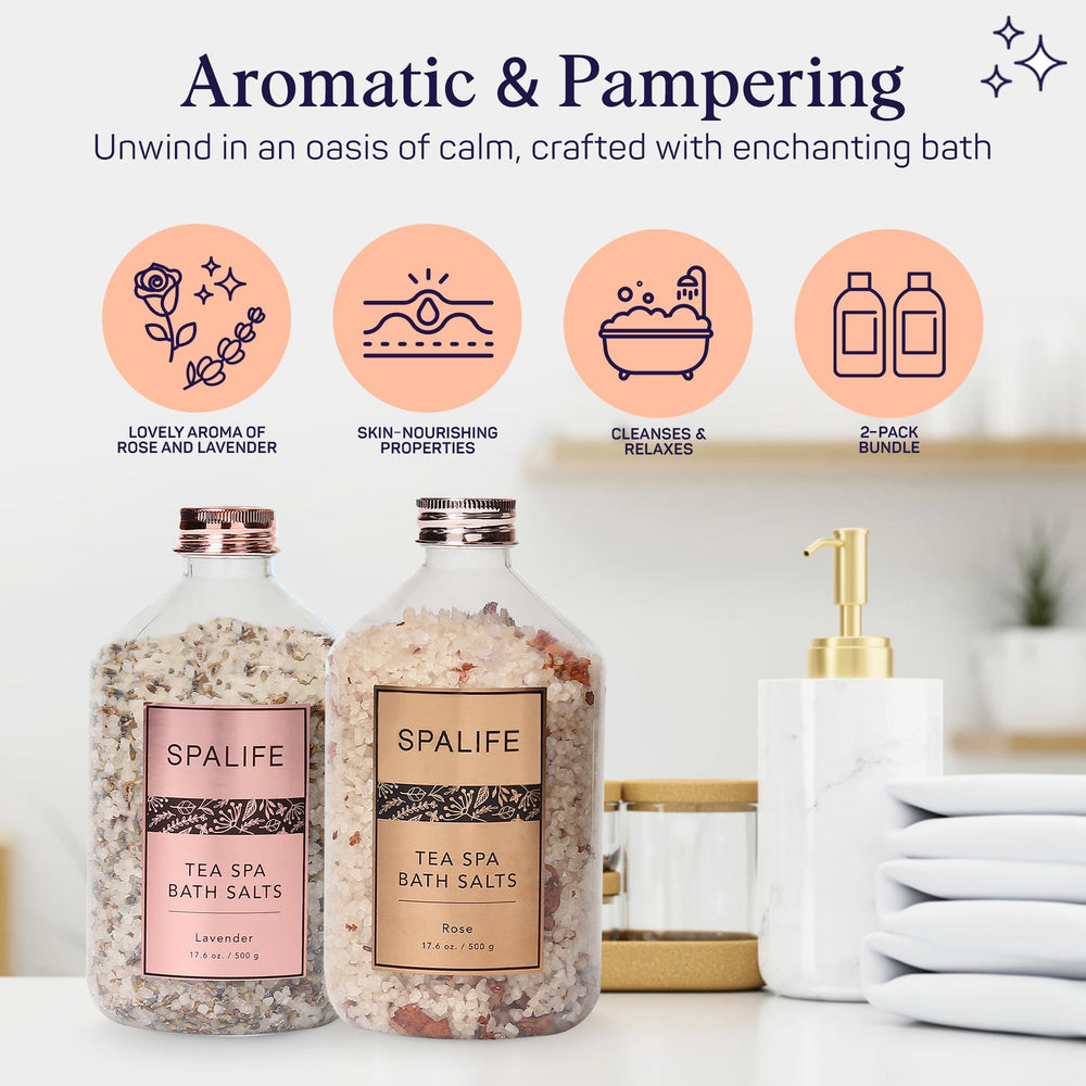SpaLife Mineral bath scene with steam highlights Dead Sea minerals.