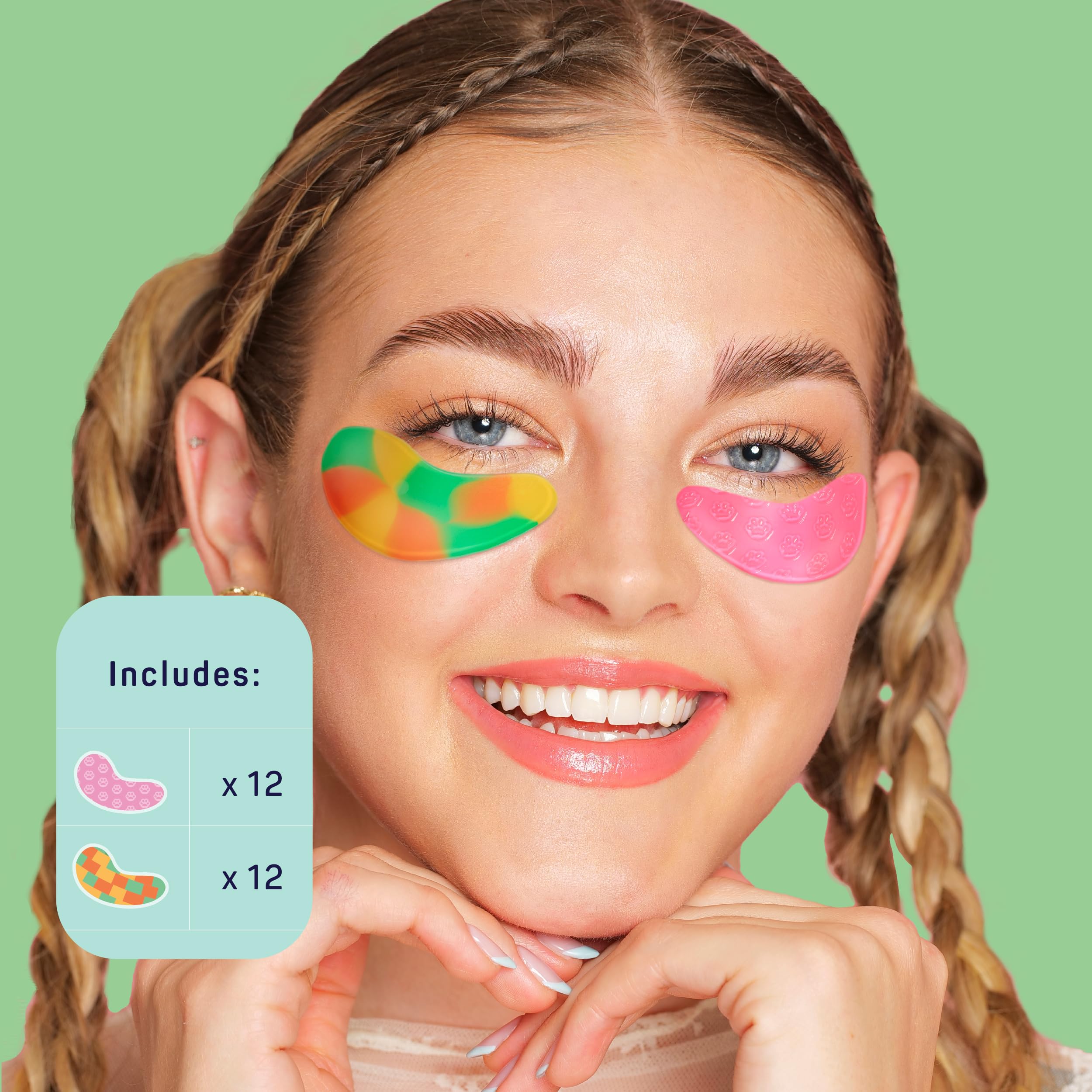 SpaLife Vitamin C rosewater eye masks for refreshed, luminous under-eyes