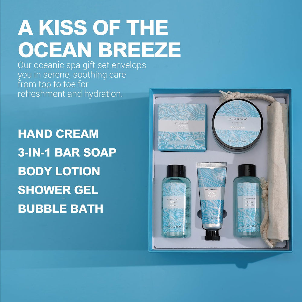 Spa Luxetique bubble bath for relaxing, luxurious foam.