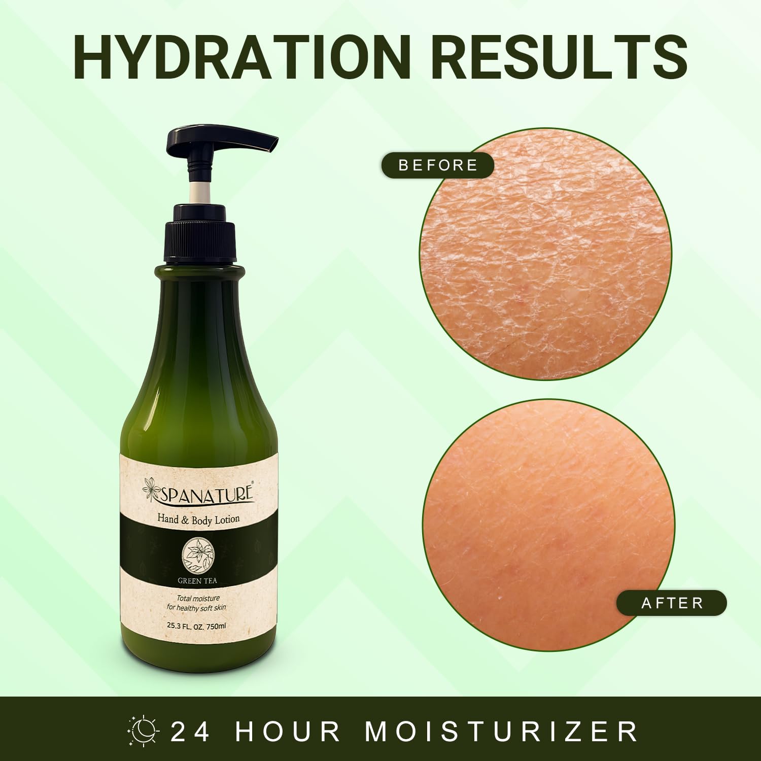 Spanature Green Tea Body Lotion on elbows softening rough skin