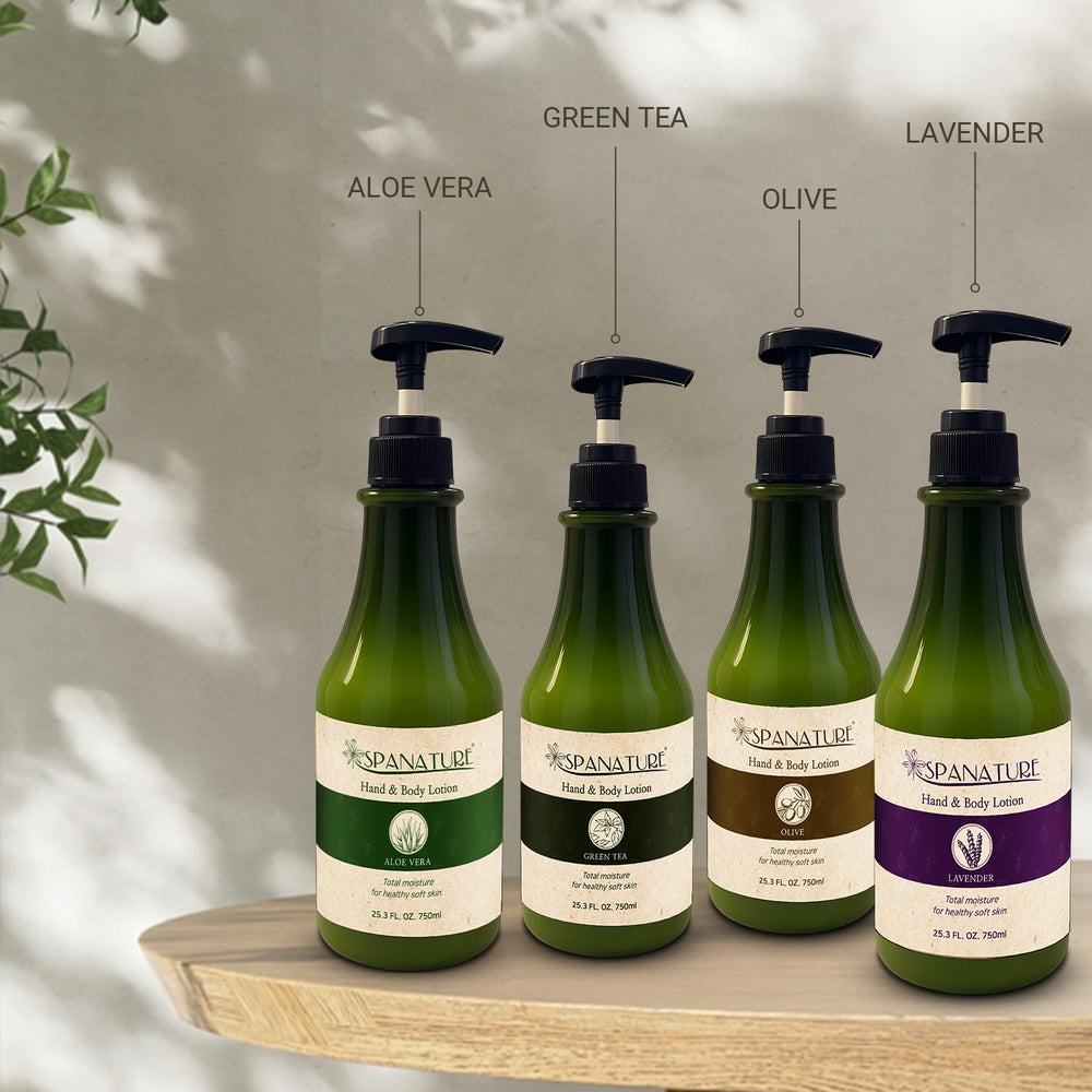 Spanature Green Tea Body Lotion Korea-made seal indicating safety standards