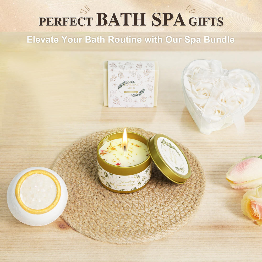 Sparkalyn heart-shaped soap flowers adding decorative charm to a vanity.