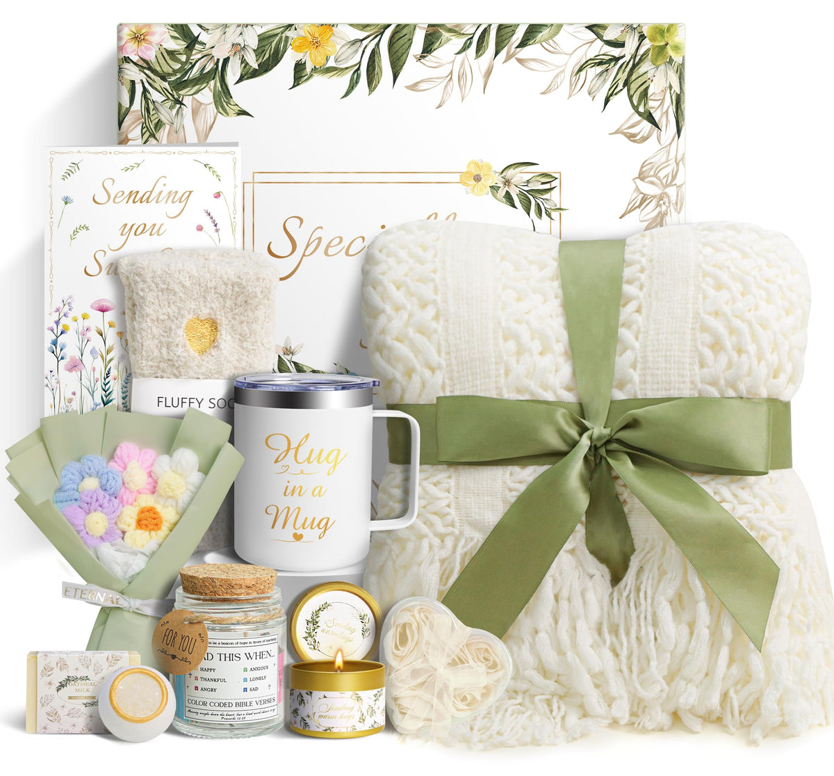 Sparkalyn Valentines Gift Box plush knit blanket for warm, cozy evenings.