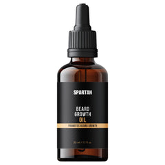 SPARTAN beard oil bottle 4oz for soft, hydrated beard and skin.