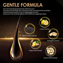 Lather from Spartan Root Activator Shampoo ready to cleanse and nourish.