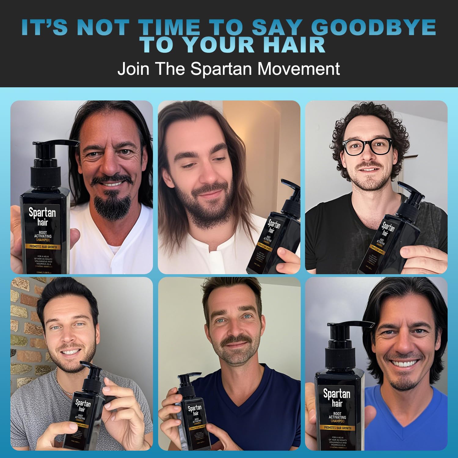 SPARTAN HAIR refreshing rinse leaves hair revived and vibrant.