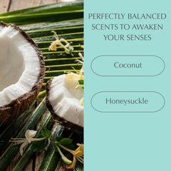 SpaScriptions exfoliating coconut body wash creamy lather delivering velvety hydration