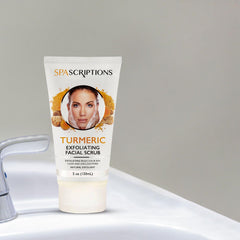 SpaScriptions Tea Tree ingredient close-up highlights clarifying properties for a refreshed complexion.