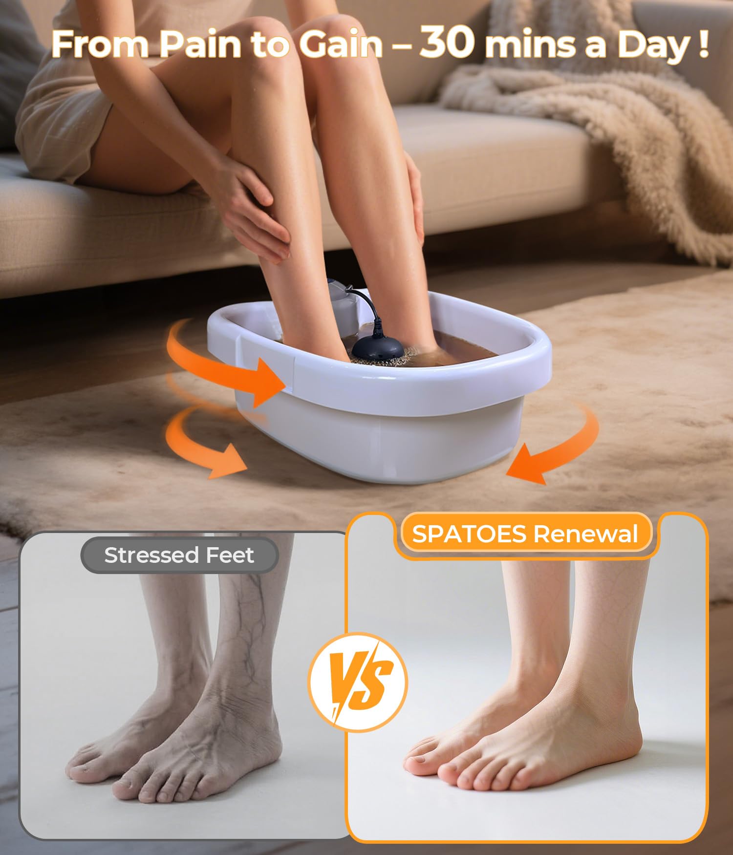 SPATOES One touch control panel enables easy at home sessions
