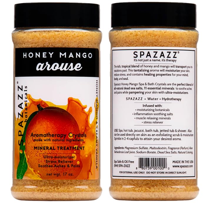 Spazazz 3-pack Tropical Rain bath crystals for a tropical mood.