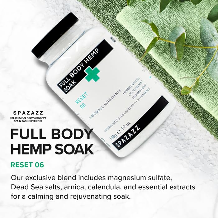 Spazazz bath aromatherapy creates a tranquil tub ritual after a long day.