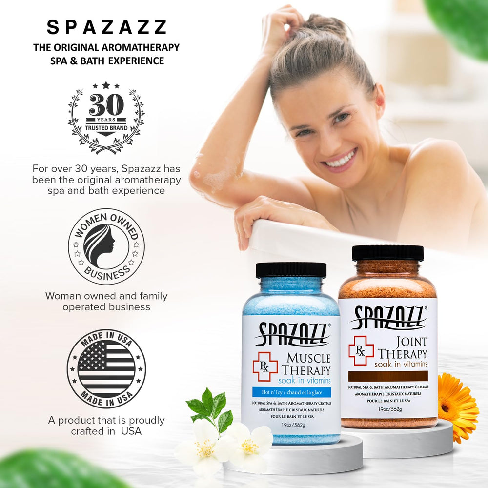 Spazazz natural ingredients blend label close-up