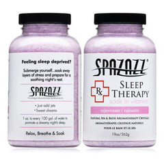 Crystals dissolving in water for spa-like aromatherapy with Spazazz RX