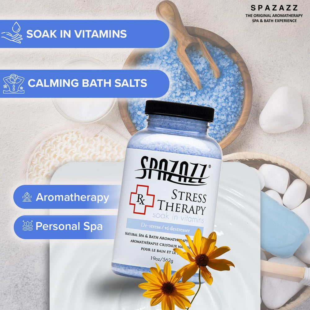 Calming bath with Spazazz Rx salts, no residue.