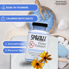 Calming bath with Spazazz Rx salts, no residue.