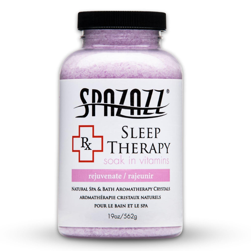 Spazazz Sleep Therapy 19oz bottle for relaxing spa soaks