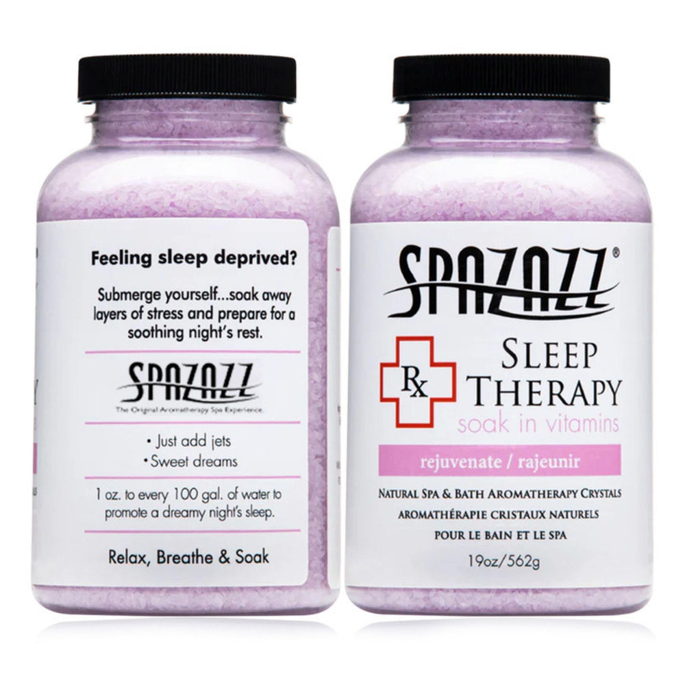 Spazazz Sleep Therapy user enjoying a soothing night soak