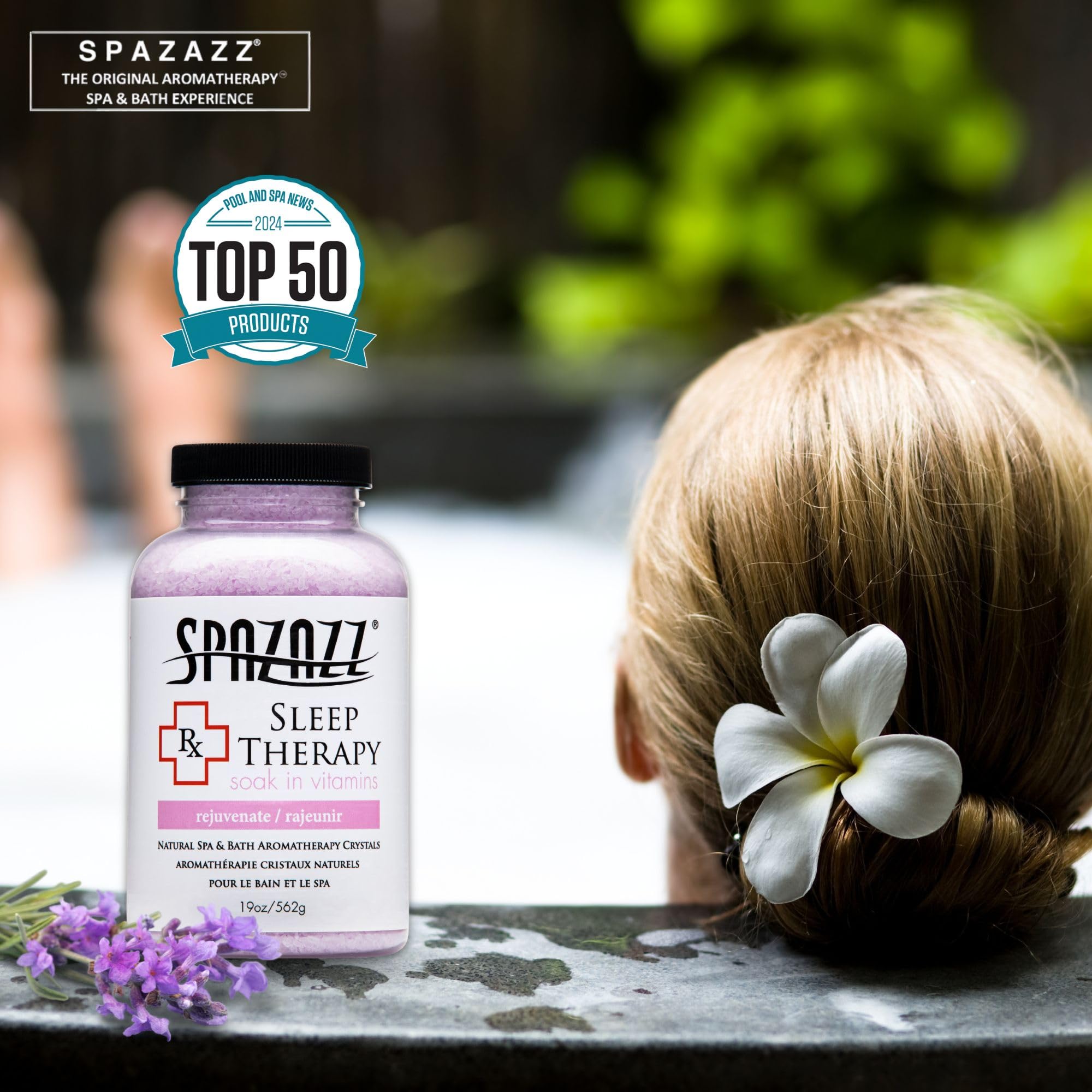 Spazazz Sleep Therapy USA-made label emphasizing quality