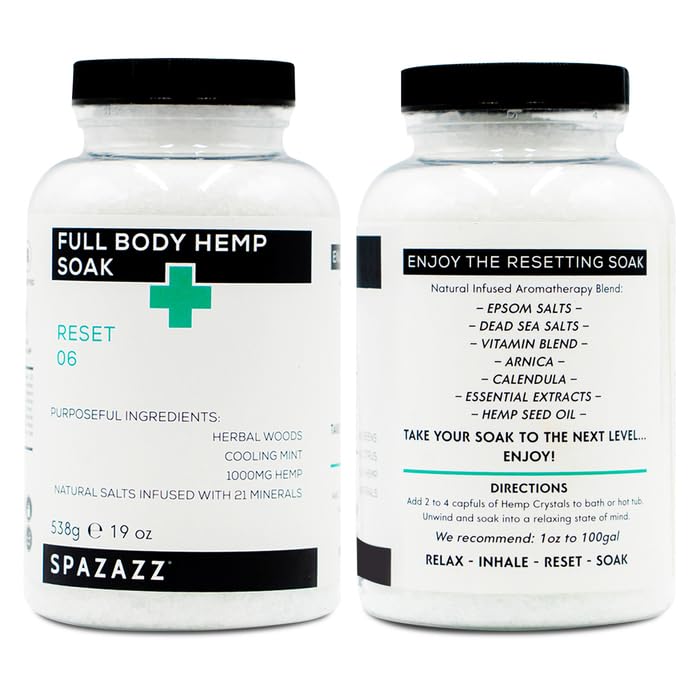 Spazazz USA-made aroma bath salts crafted by a woman-owned family business.