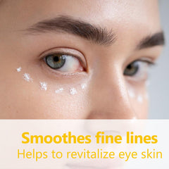 SPChannel Brightening Caffeine Eye Cream jar highlights hydration for brighter under-eye skin