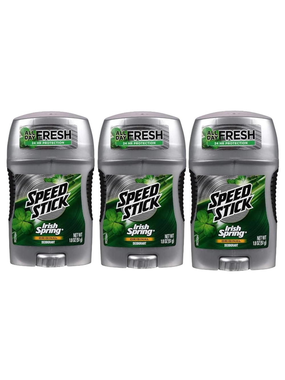 Speed Stick Irish Spring Original deodorant stick 3-pack for everyday freshness and protection.