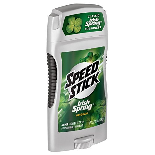 Speed Stick Irish Spring Original fragrance detail emphasizes fresh aroma.