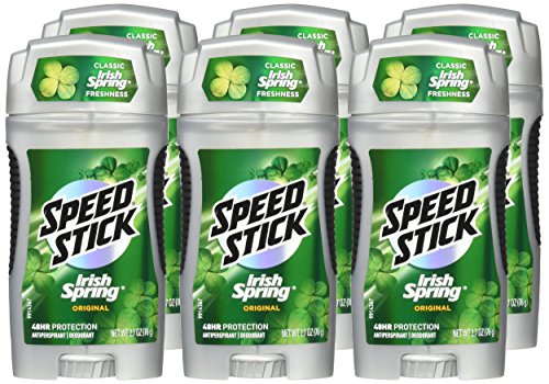Speed Stick Irish Spring Original stick-application demonstrates smooth glide.