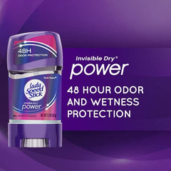 Close-up of clear Fresh Fusion gel highlighting no white residue.