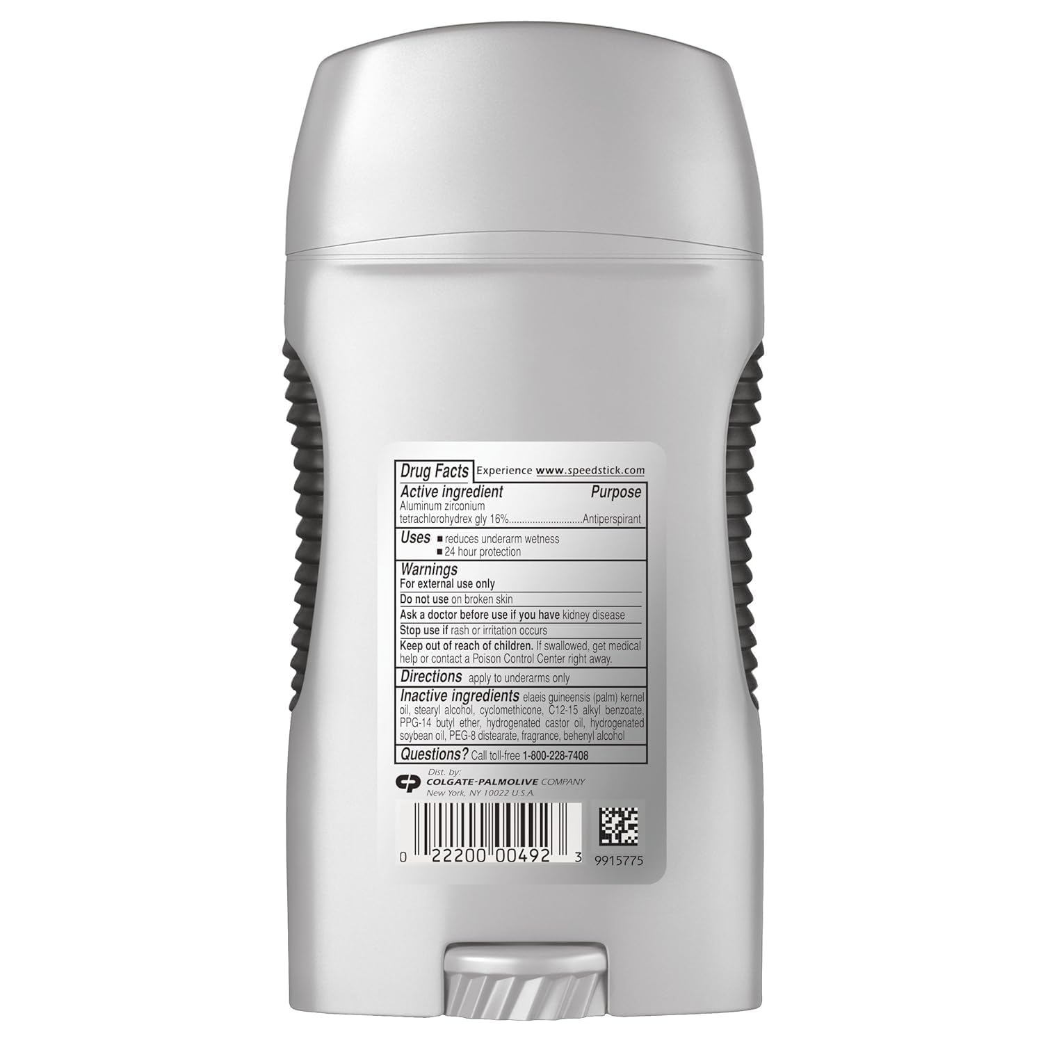 Speed Stick Power two-pack deodorant bottle back view highlighting convenience.