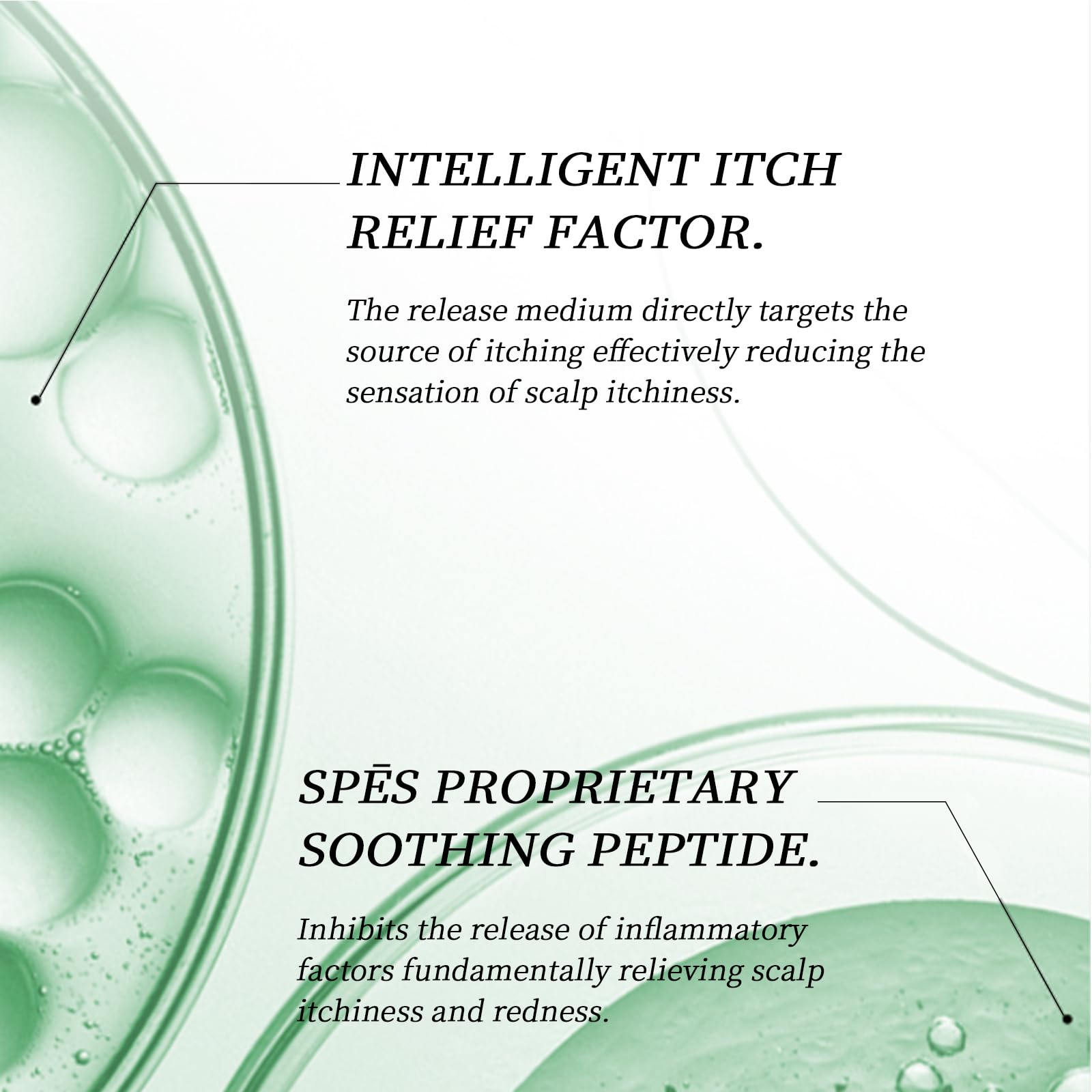 Spes dry shampoo with plant extracts nourishing scalp visually