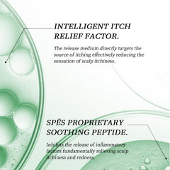 Spes dry shampoo with plant extracts nourishing scalp visually