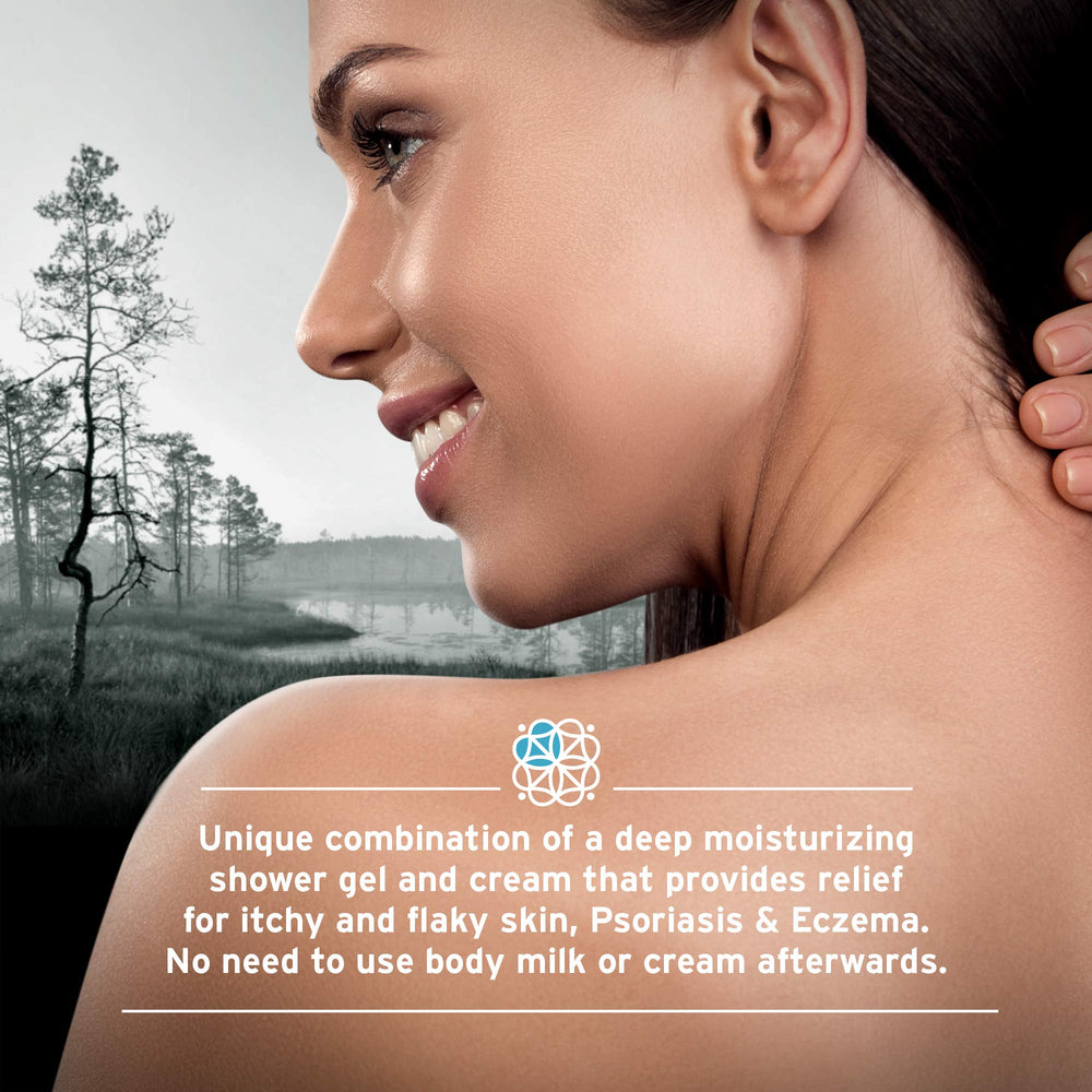 Sphagnum Botanicals foam-lather shower gel for daily cleansing and comfort