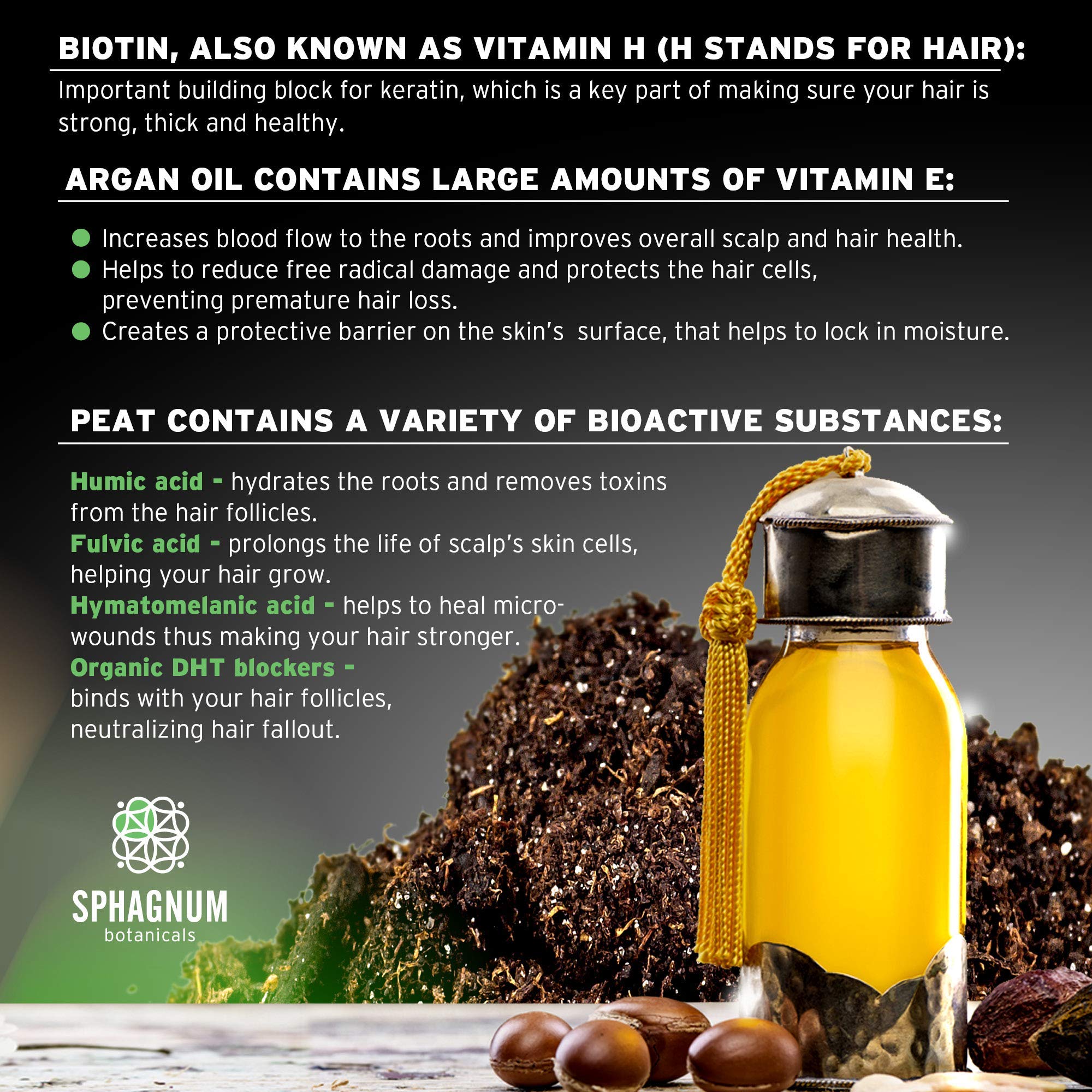 Sphagnum Botanicals Hair Growth Shampoo scalp action close-up shows cooling menthol and refreshing feel.