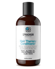 Sphagnum Botanicals peat conditioner bottle for sensitive scalps, moisture and care.