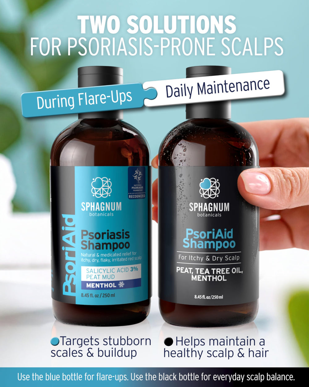 Sphagnum Botanicals ProVitamin B5 and wheat protein label communicates hydrating care.