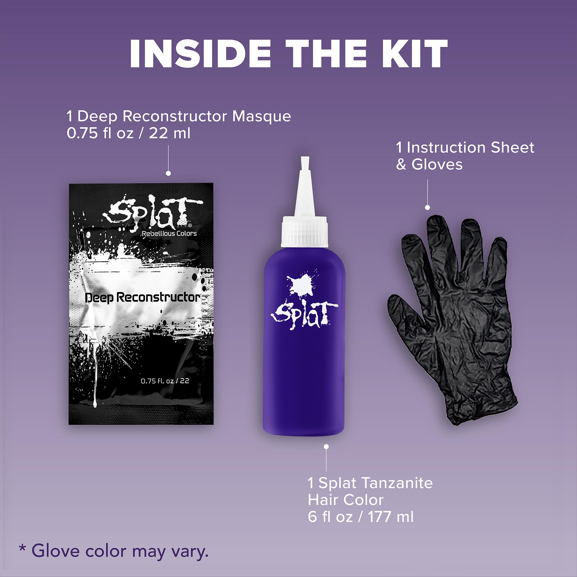 Splat Midnight Complete Kit brush tool enables smooth, precise application