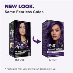 Splat Midnight Complete Kit color palette helps plan a bold Tanzanite look