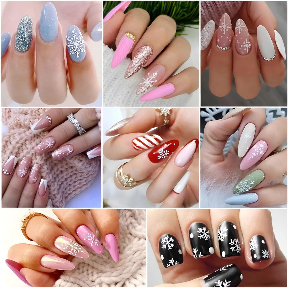 SPLOCUDU Christmas nail art stickers pack inspires DIY designs.